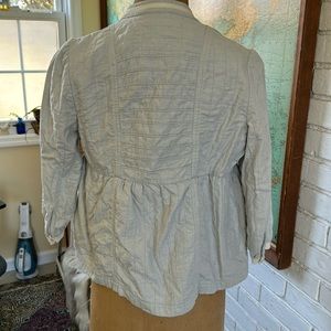 Marc Jacob blue jacket eyelet trim